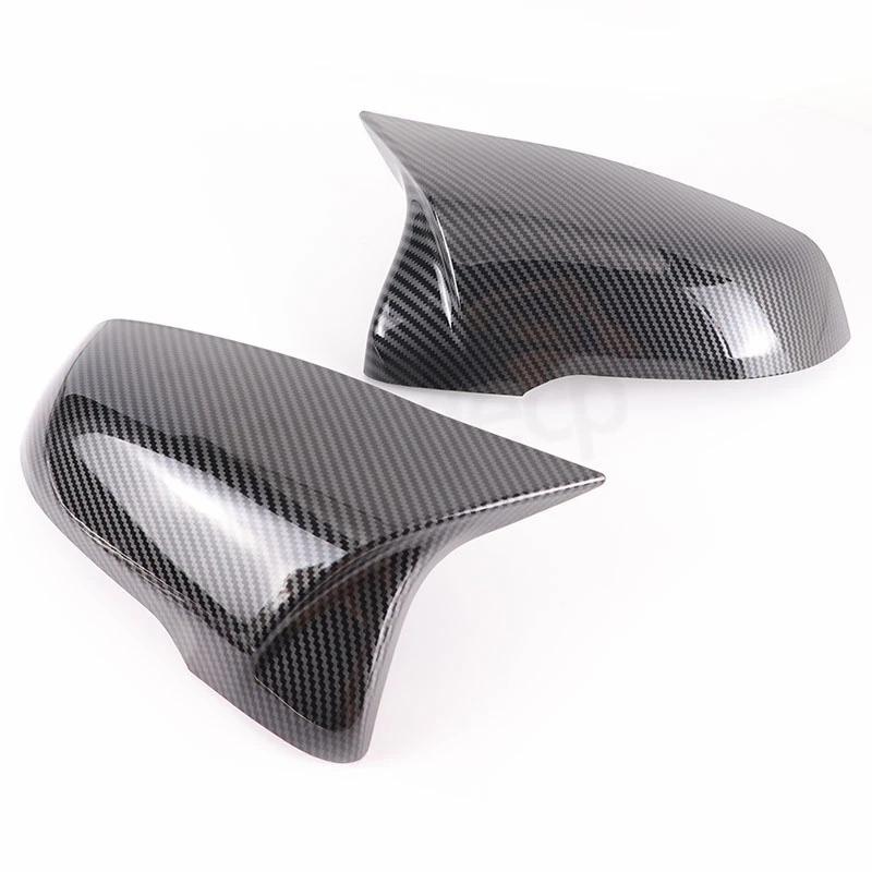 Couvercle de miroir en Fiber de carbone noir, 2 pièces, pour BMW X1 F48 X2 F39 Z4 G29 2 GT F45 F46 1