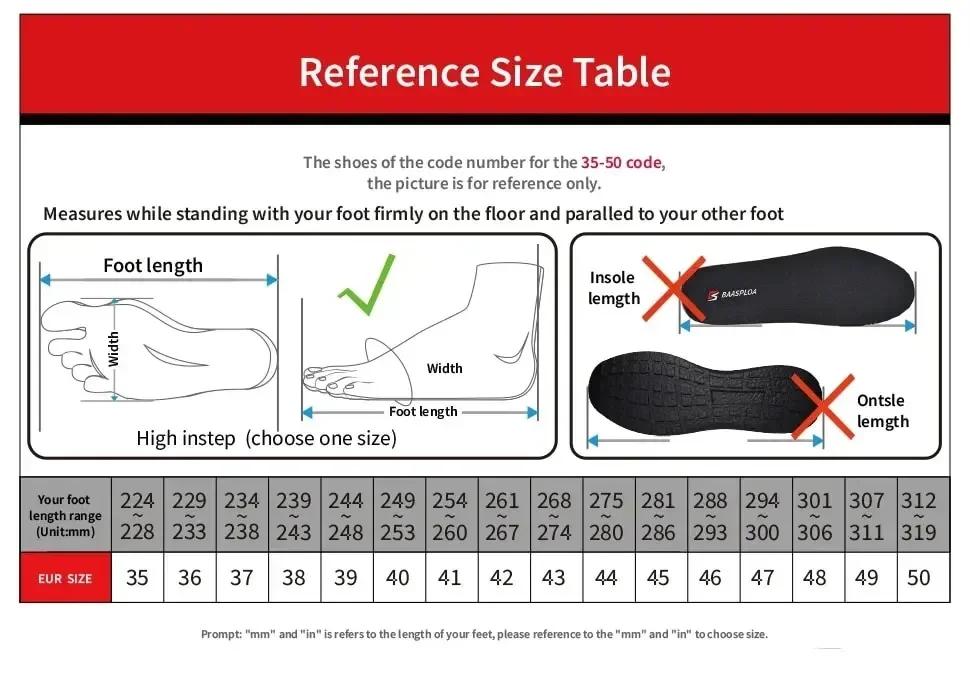Baasploa chaussures de course pour hommes baskets légères homme concepteur maille Sneaker à lacets m
