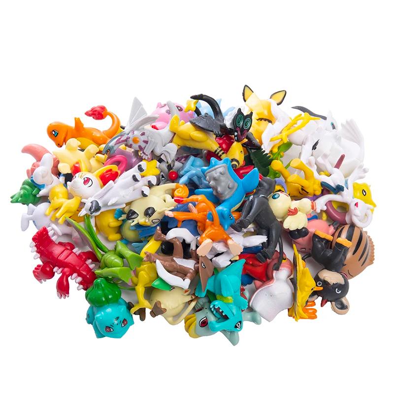 24-144 pièces grande taille Pokemon figurines d'anime 4-6 cm pas répéter différents Styles Pikachu A