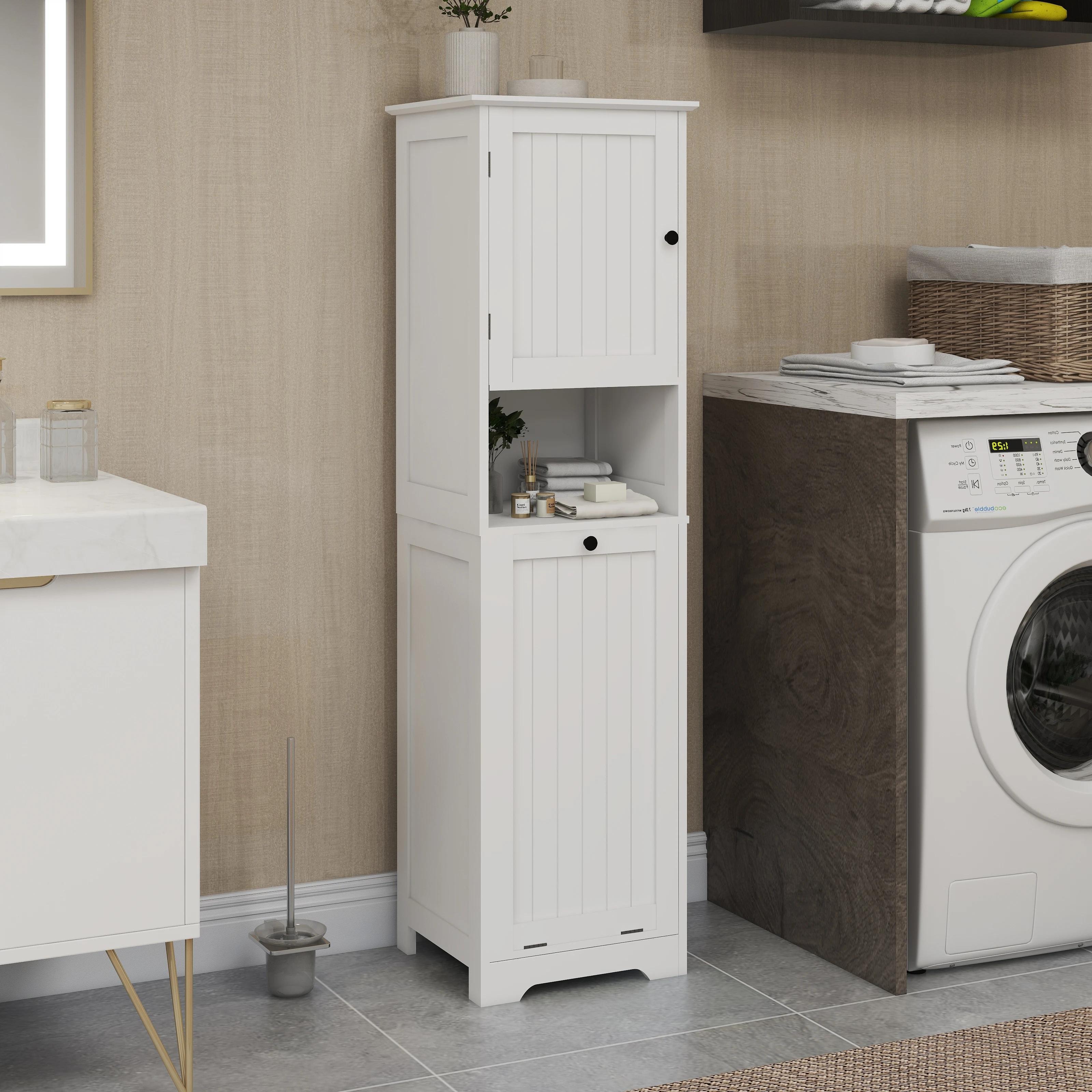 Armoire à linge blanche à une seule cellule, solide et durable, à la mode