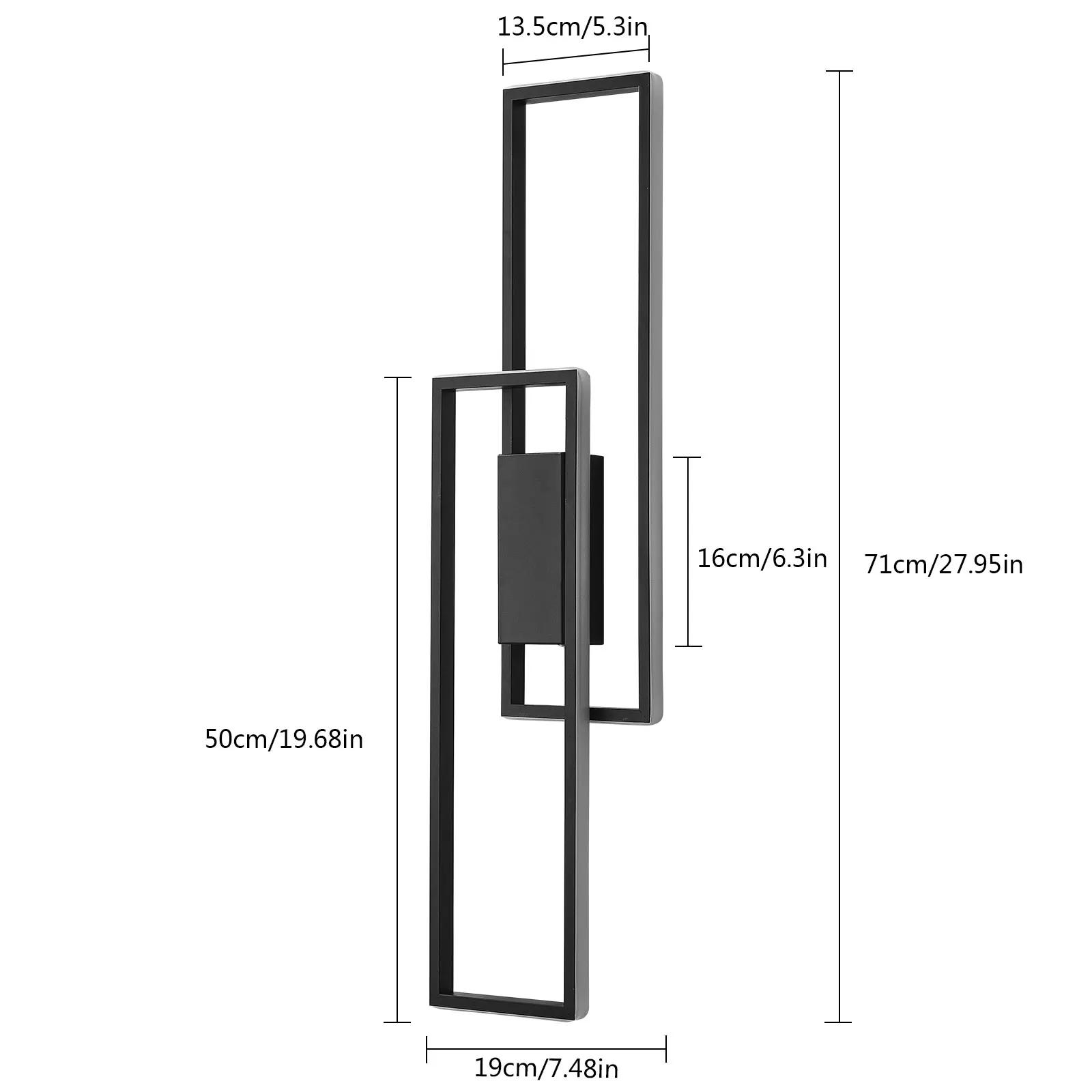 Applique Murale LED d'NikModerne, Température et Luminosité Réglables, pour Chambres à Coucher, Esca