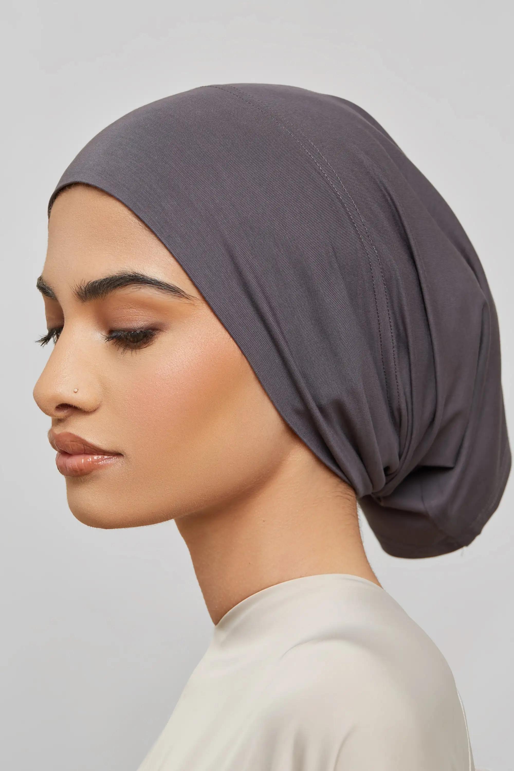 56 couleurs mode femmes intérieur Hijab Tube casquette musulmane Bonnet plaine islamique sous-écharp