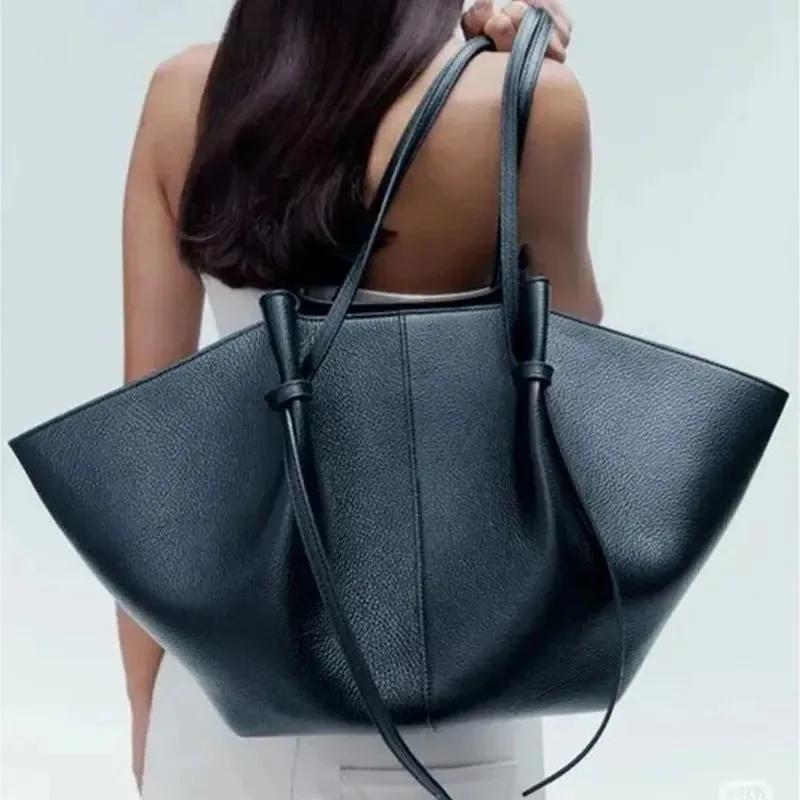 Nouveau sac à bandoulière en cuir grande capacité pour femme, sac à main de haute qualité, sac fourr