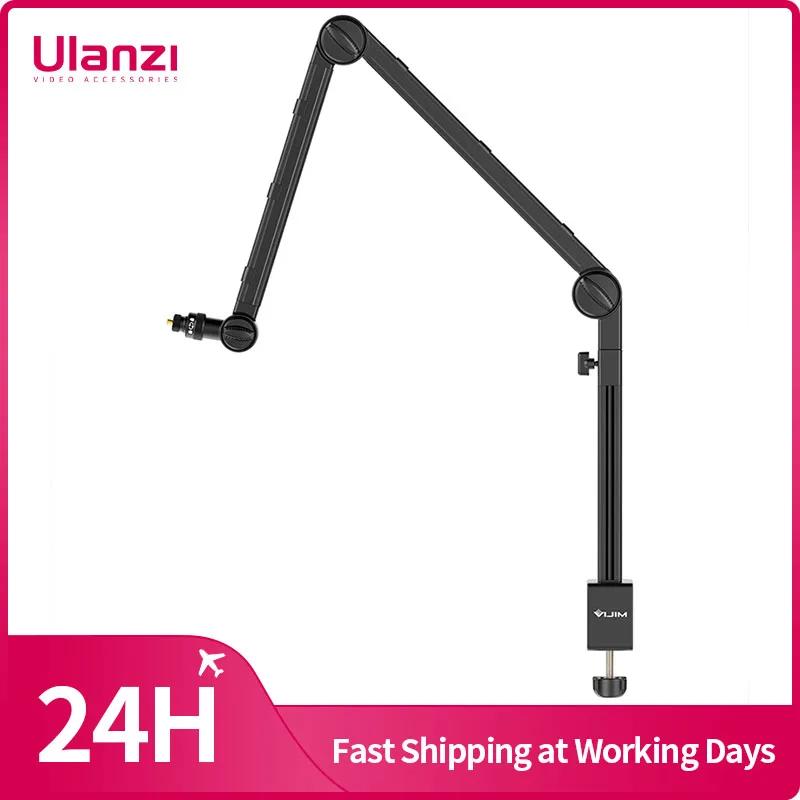 VIJIM LS24 support de bras de flèche de Microphone de bureau étendre 1/4 ''3/8'' 5/8 ''vis 90 °   Su