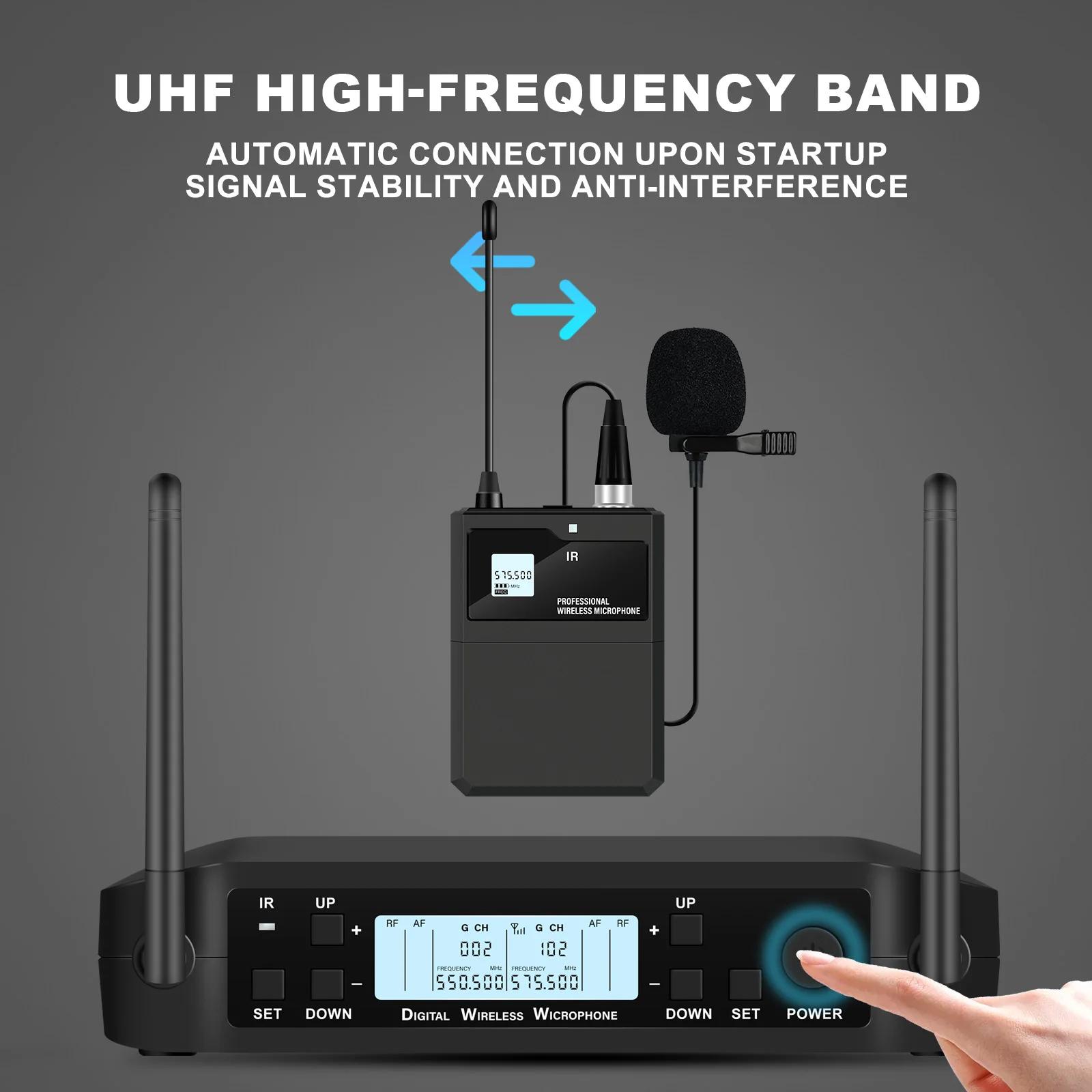 Instruments sans fil UHF réels, récepteur de microphone de saxophone, émetteur de point mort 200, id