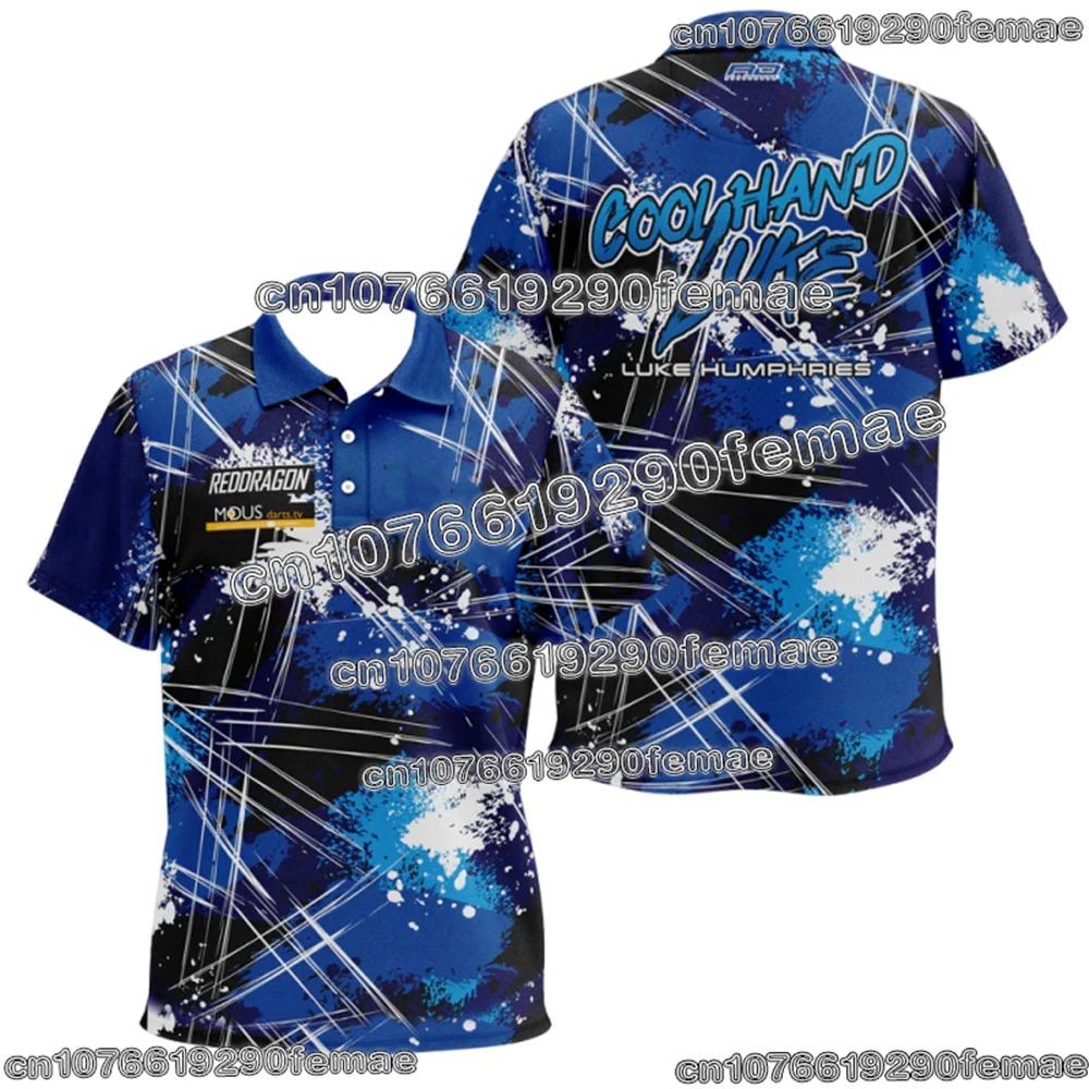 Luke Humphries 2026 Fan Merchandise Dart Shirt avec col polo Design Vêtements de sport à séchage rap