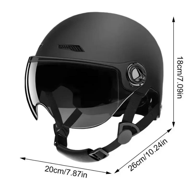 Casque de moto pour hommes femmes classique rétro Scooter Vintage demi-casque ultraléger cyclisme vt