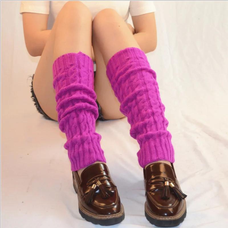 Nouvelles femmes automne et hiver jambières Kapron chanvre fleurs genouillère jambières femmes fille