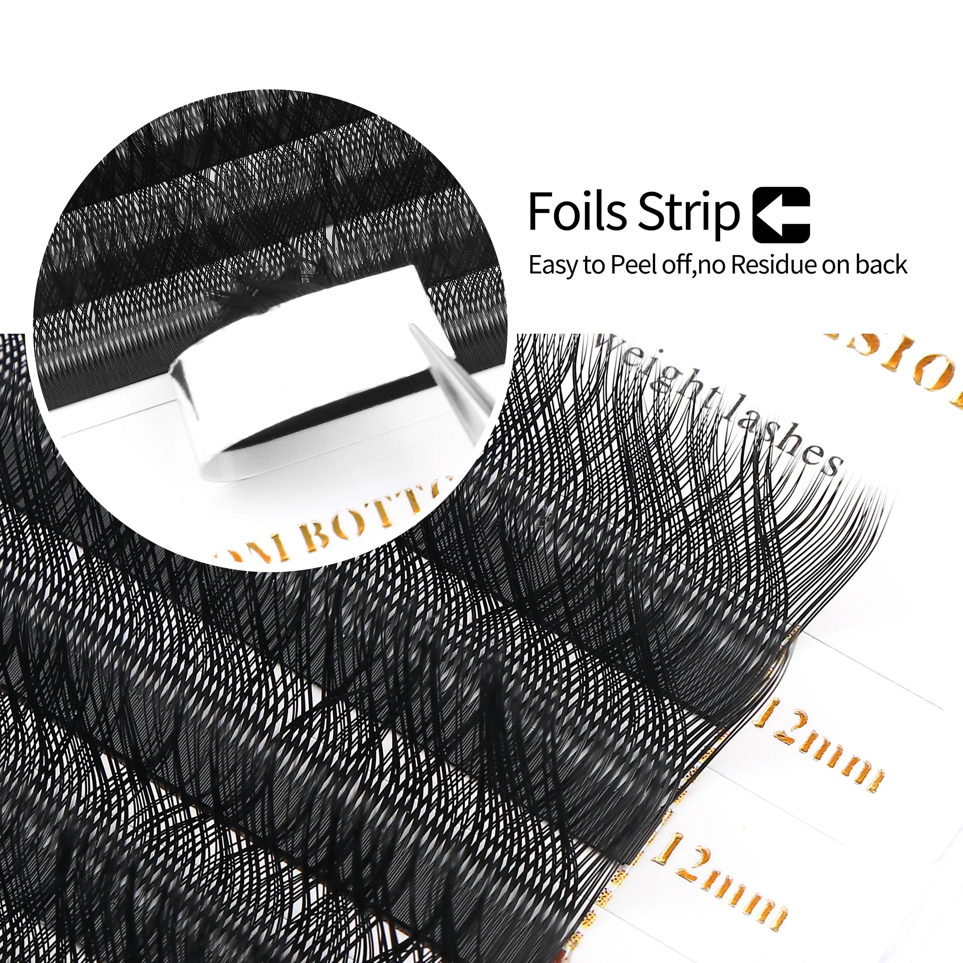 XIUSMERCEDES-Extensions de Cils AKI, Tissés à la Main, Doux, Légers, Naturels, Préfabriqués, Volume,
