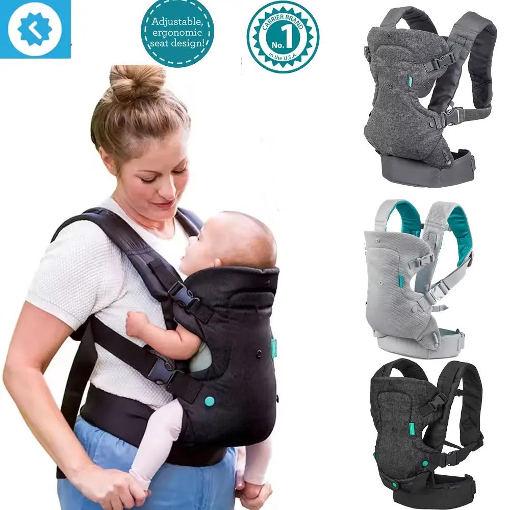 Sangle Multifonctionnelle 4 en 1 pour Bébé, Sangle pour Nouveau-Né et Tout-Petit, Sac Kangourou Conv