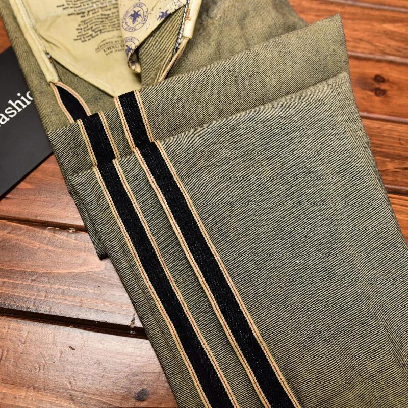 Jean classique pour hommes avec broderie, coupe droite, légèrement ample, nouveau pantalon Long haut