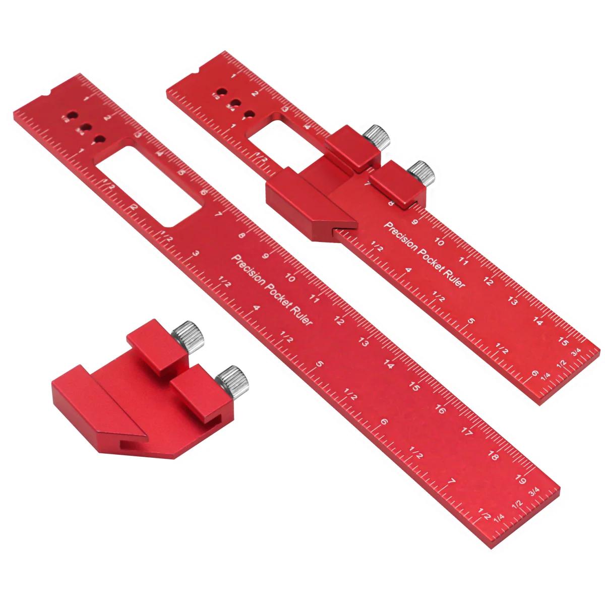 Règle de poche de précision, règle de traçage de Type T, règle de piste carrée en T pour menuiserie,