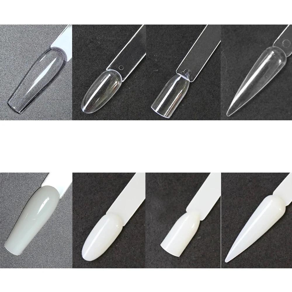 Bâtons d'affichage des ongles, échantillons de faux ongles, vernis Gel, pratique, couleurs naturelle