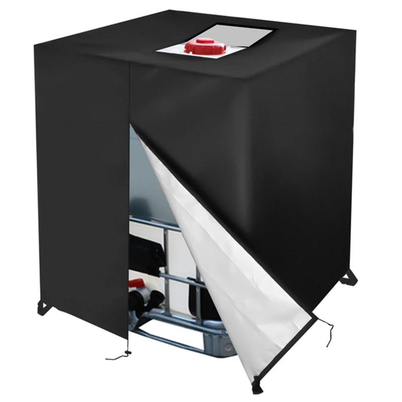 Bâche de couverture de réservoir d'eau IBC 1000L, bâche imperméable résistante aux UV avec fermeture