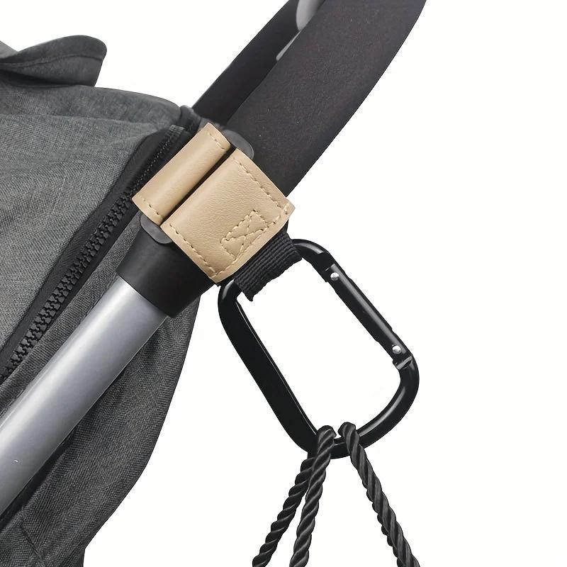 Crochets universels pour poussette, organisateur suspendu robuste pour sacs à couches, utilisations 