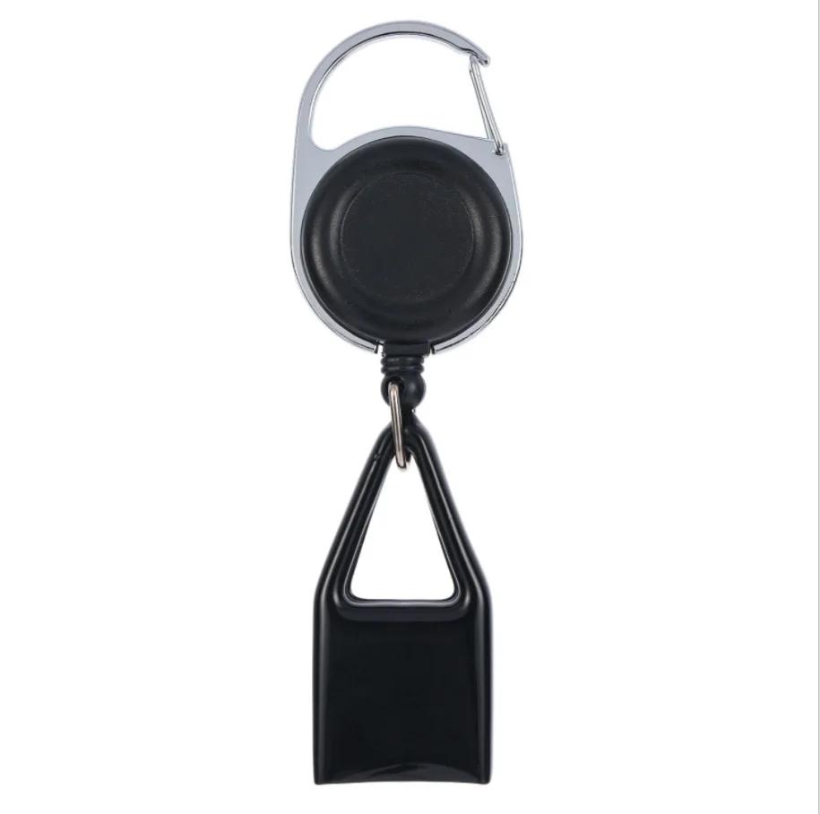 Porte-clés rétractable en Silicone, briquet, manchon de protection, laisse, Clip de rangement sûr, a