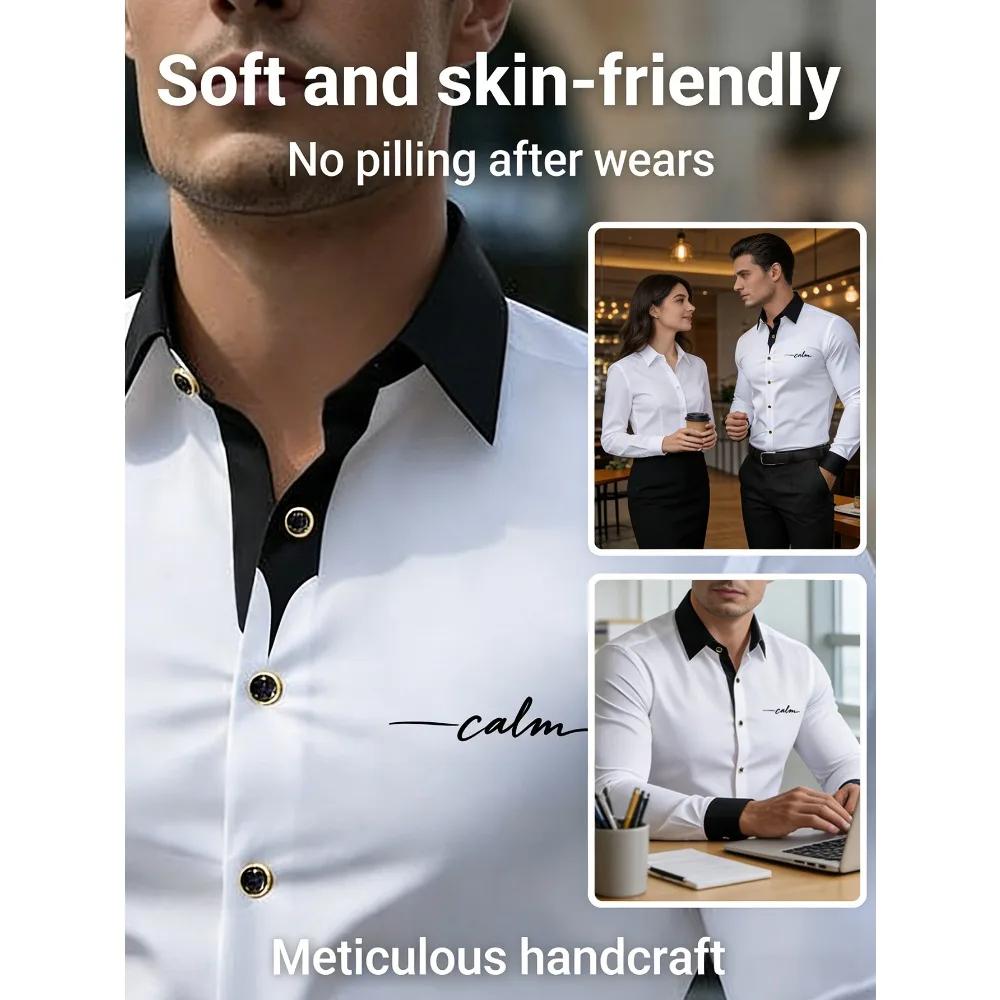 Chemise Homme FGKKS – Nouvelle Collection Imprimée Tendance, Style Décontracté Chic, Manches Longues