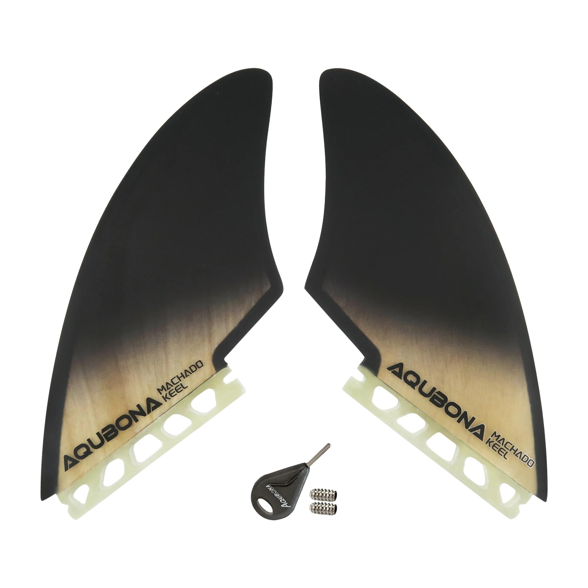 Palmes à double quille (2 ailerons) – Dimensions d'une languette ou d'une languette, avec vis à aile