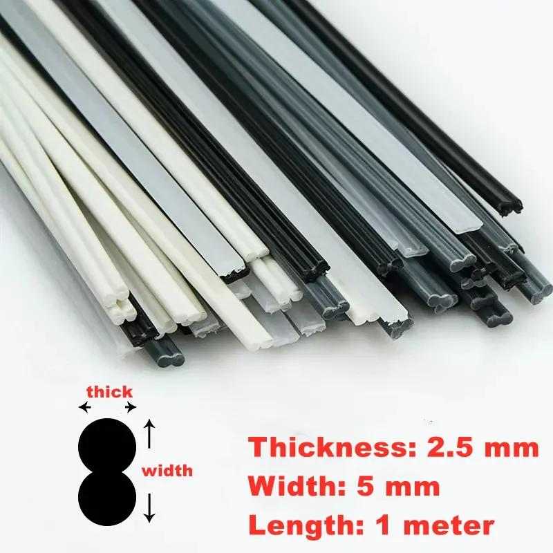 Baguettes de soudage 5M noir blanc PP/ABS/PVC/PE, pistolet de soudage en plastique, réparation de pa