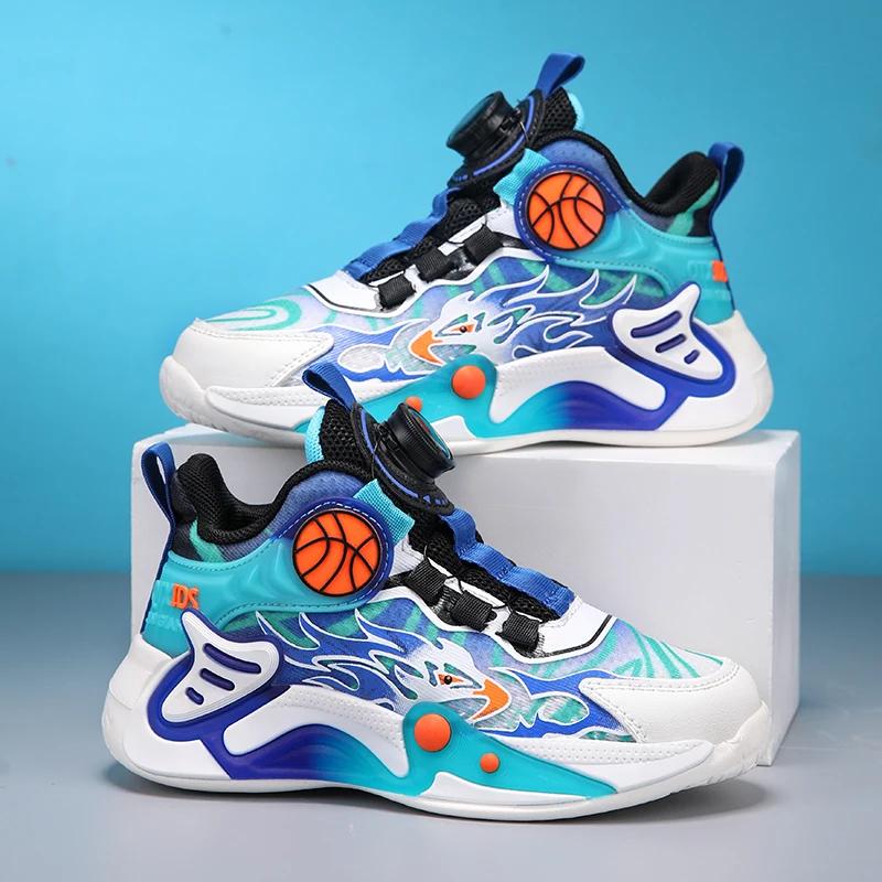 Baskets enfants garçons chaussures basket mode 2025 - Design nouveau maille respirante sport décontracté