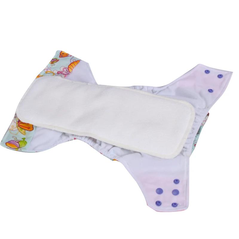 Couche-culotte en microfibre lavable à quatre couches, réutilisable, pour adulte, Durable et respira