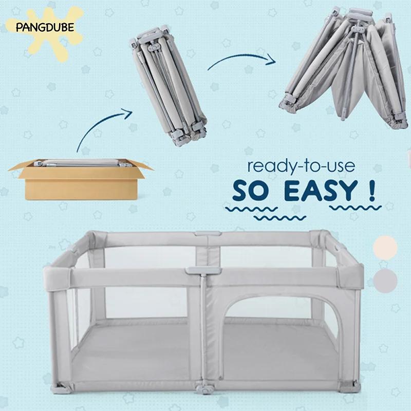 Parc de jeu pliable PANGDUBE pour bébé, grand parc de sécurité portable pour tout-petits, centre d'a
