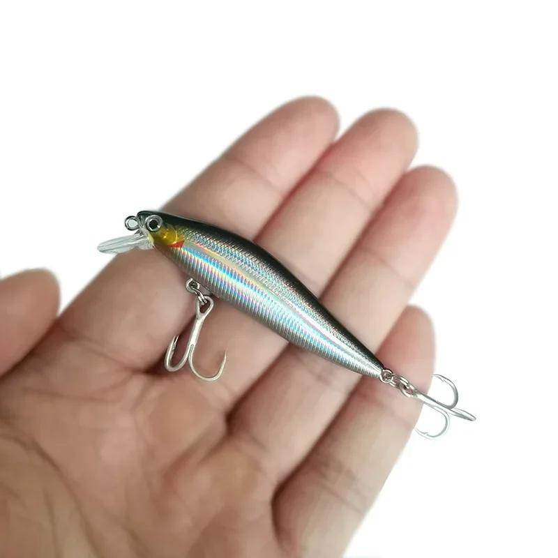 OUTPeugeot-Leurre de pêche vairon coulant avec yeux 3D, appât Élen plastique avec système magnétique