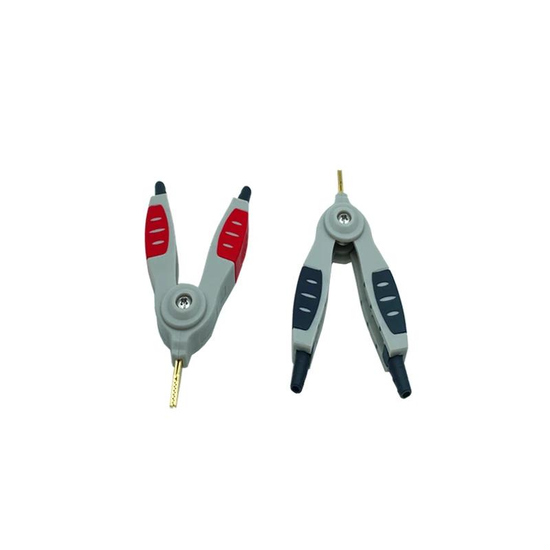1 paire d'outils de Test Lcr, pince à bec de canard Crocodile Kelvin, placage d'alum, qualité supéri