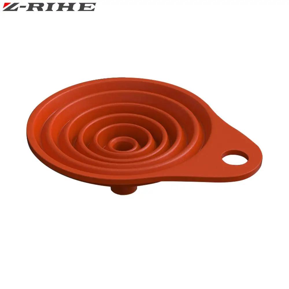 Entonnoir pliable en silicone pour moto, changement d'huile et de carburant, trémie pliable pour HON