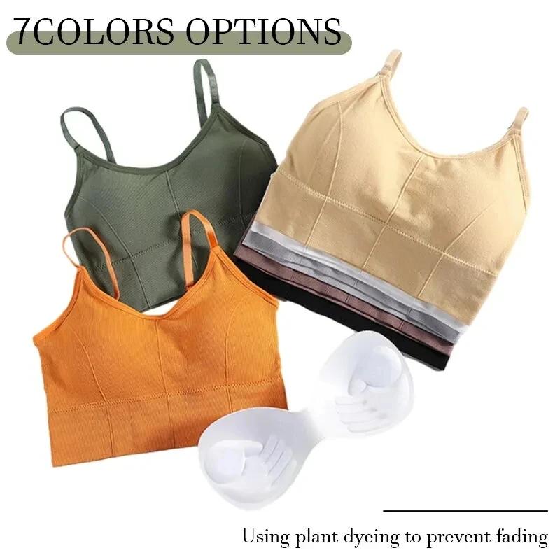Soutien-gorge de sport dos nu pour femmes, sous-vêtements sans couture, sangle d'épaule réglable, gi