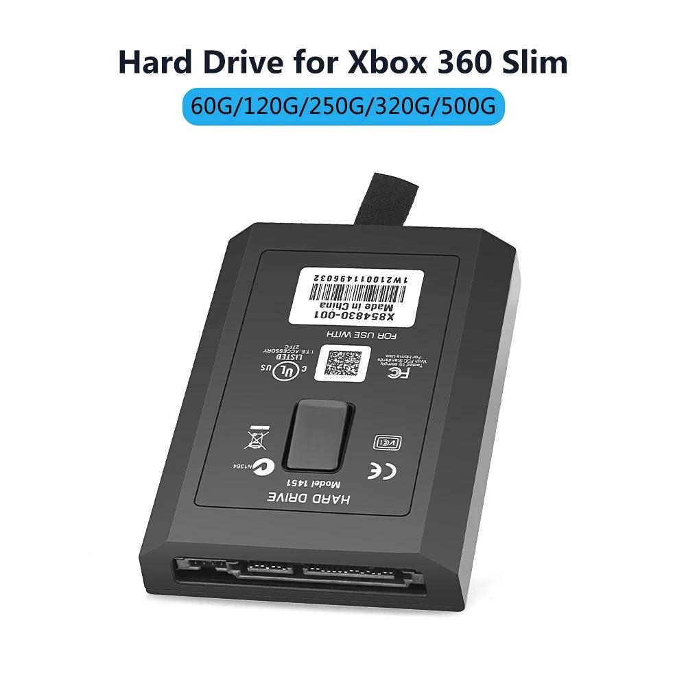 320GB 250GB 60GB 120GB 500GB disque dur pour Xbox 360 Console de jeu mince disque dur interne HDD po