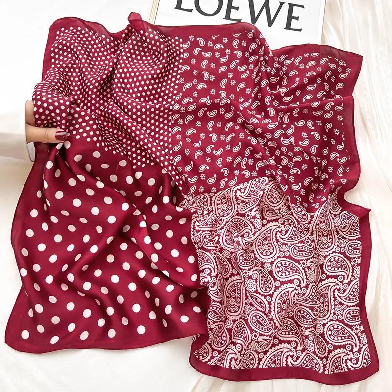 Nouveau foulard en soie foulard carré en soie pour femmes, sac à main de luxe pour femmes, foulard e