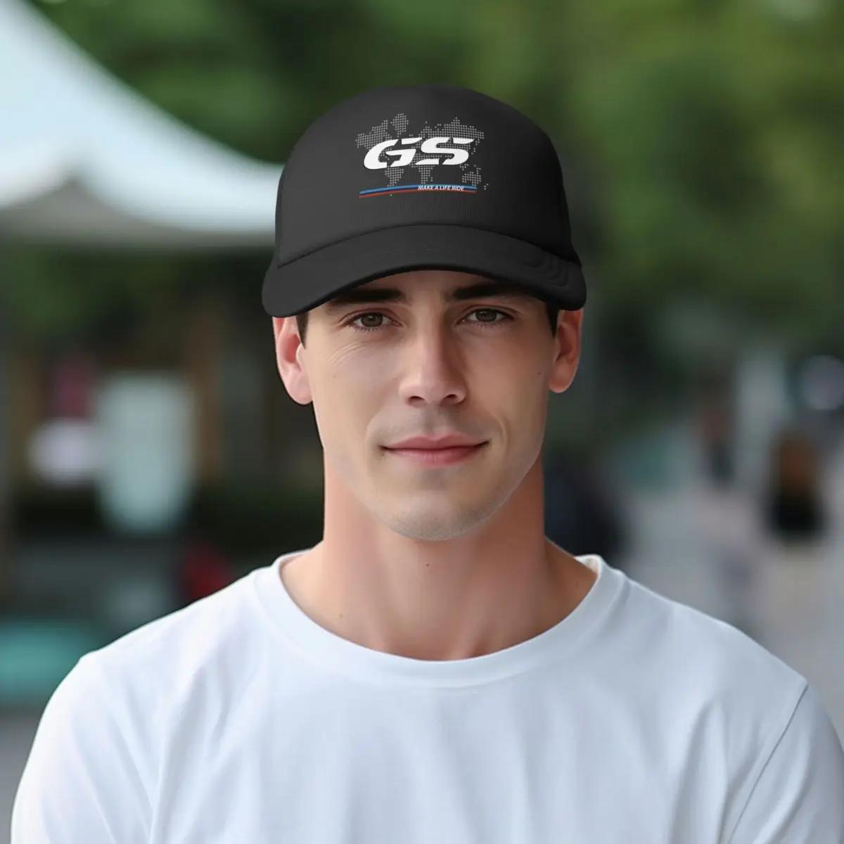 GS-Chapeau de camionneur de moto carte du monde, chapeaux de mode pour adultes, casquettes de soleil