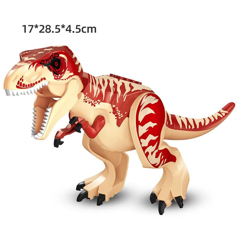 Jurassic Dino World – grands dinosaures, blocs de construction en briques, vélociraptor t-rex Tricer