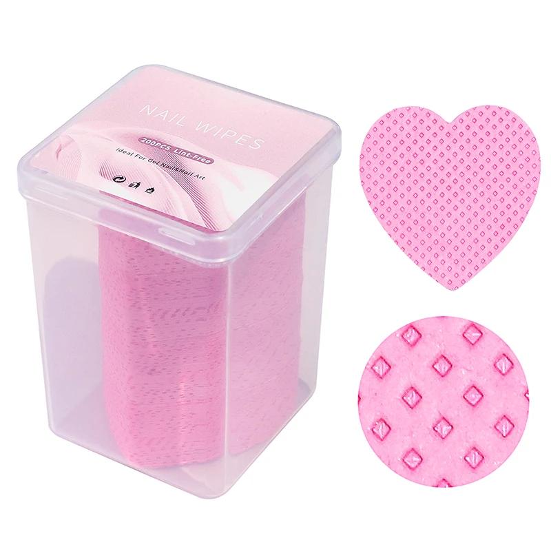 200pc Gel dissolvant de vernis à ongles lingettes nettoyant manucure dissolvant d'ongles non peluche