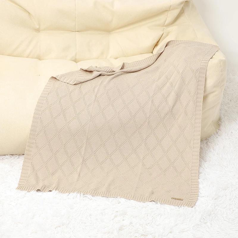 Couvertures en coton pour bébé, Super douces, pour nouveau-né, garçon et fille, couverture de pousse