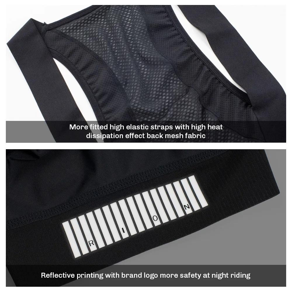 RION Elastic Interface® Paris HP Shorts de cyclisme pour hommes, collants rembourré pour vélo de rou