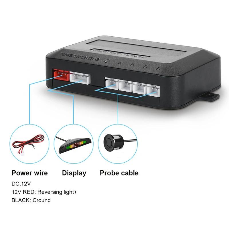 ParkStapKit-Kit de capteurs de stationnement LED pour voiture, affichage numérique précis de l'alarm