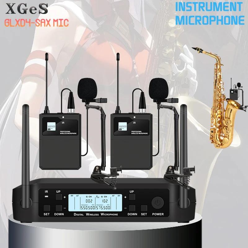 Instruments sans fil UHF réels, récepteur de microphone de saxophone, émetteur de point mort 200, id
