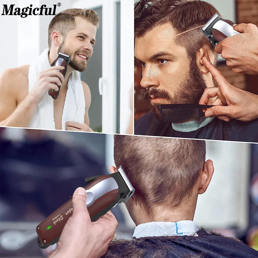 Magicful professionnel tondeuse à cheveux batterie au Lithium USB rechargeable tondeuse LED affichag