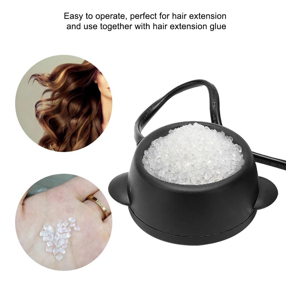 Mini Pot de colle chaude pour faire fondre la kératine, outils d'extension de cheveux, outils profes