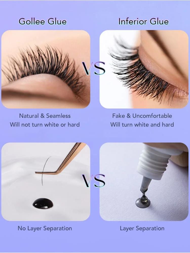 Gollee – adhésif Genius Fix, premier colle pour extensions de cils, tous temps au monde, réglage rap