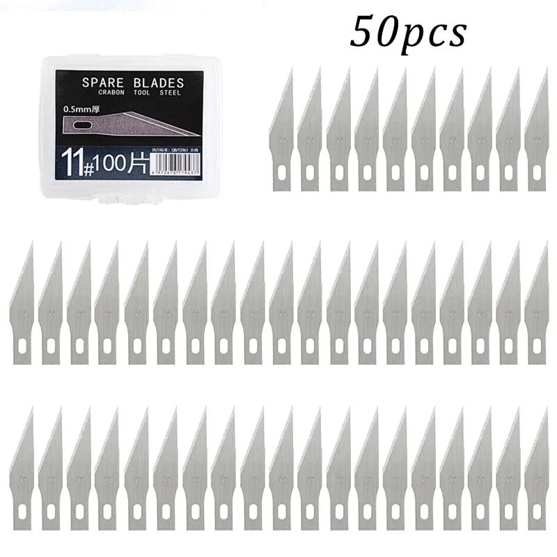 Lames de couteau de Scalpel en métal, lames de couteau à graver pour Sculpture sur bois, remplacemen