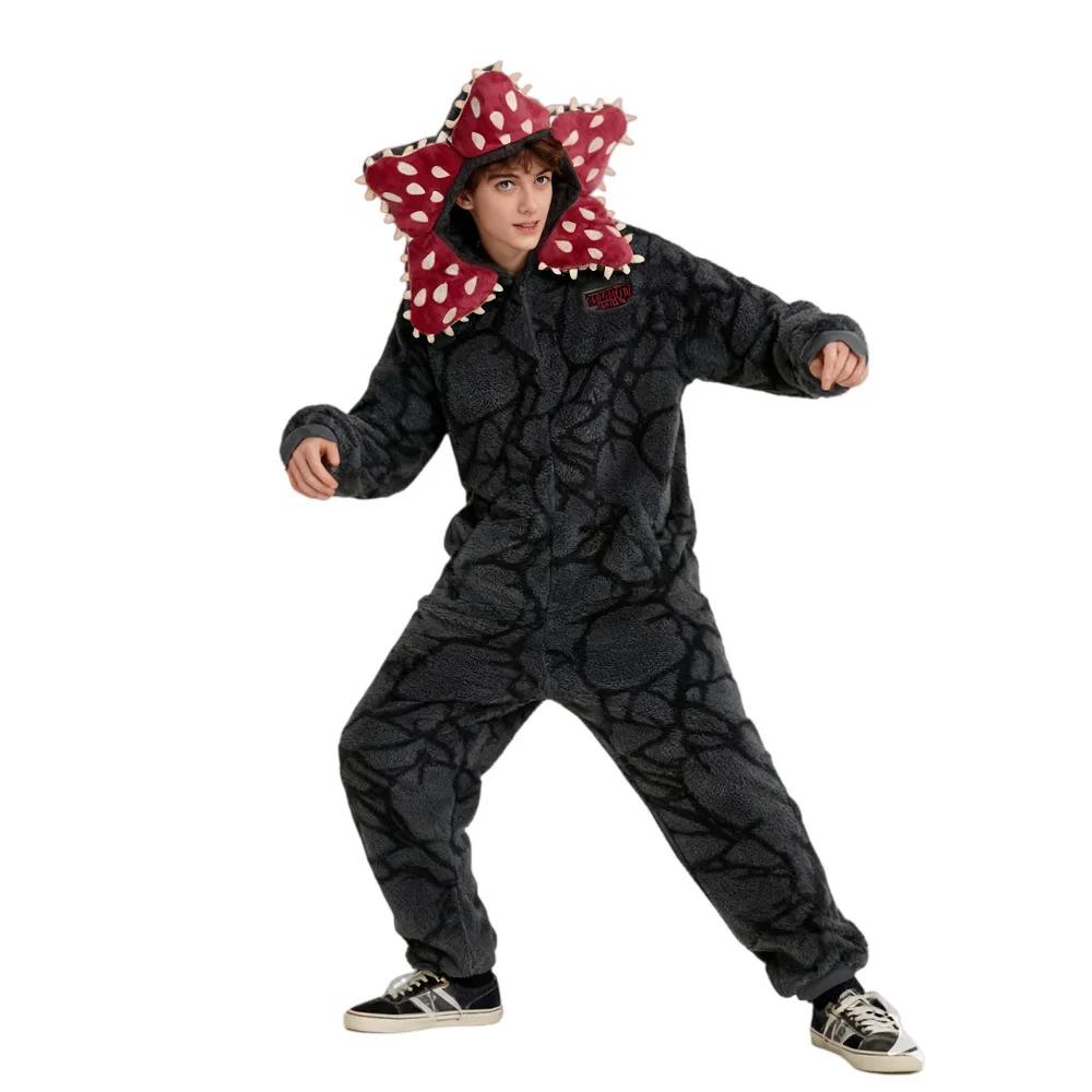 Pyjama d'hiver pour enfants et adultes, pyjama étranger, plante Demogorgon, combinaison pour adultes