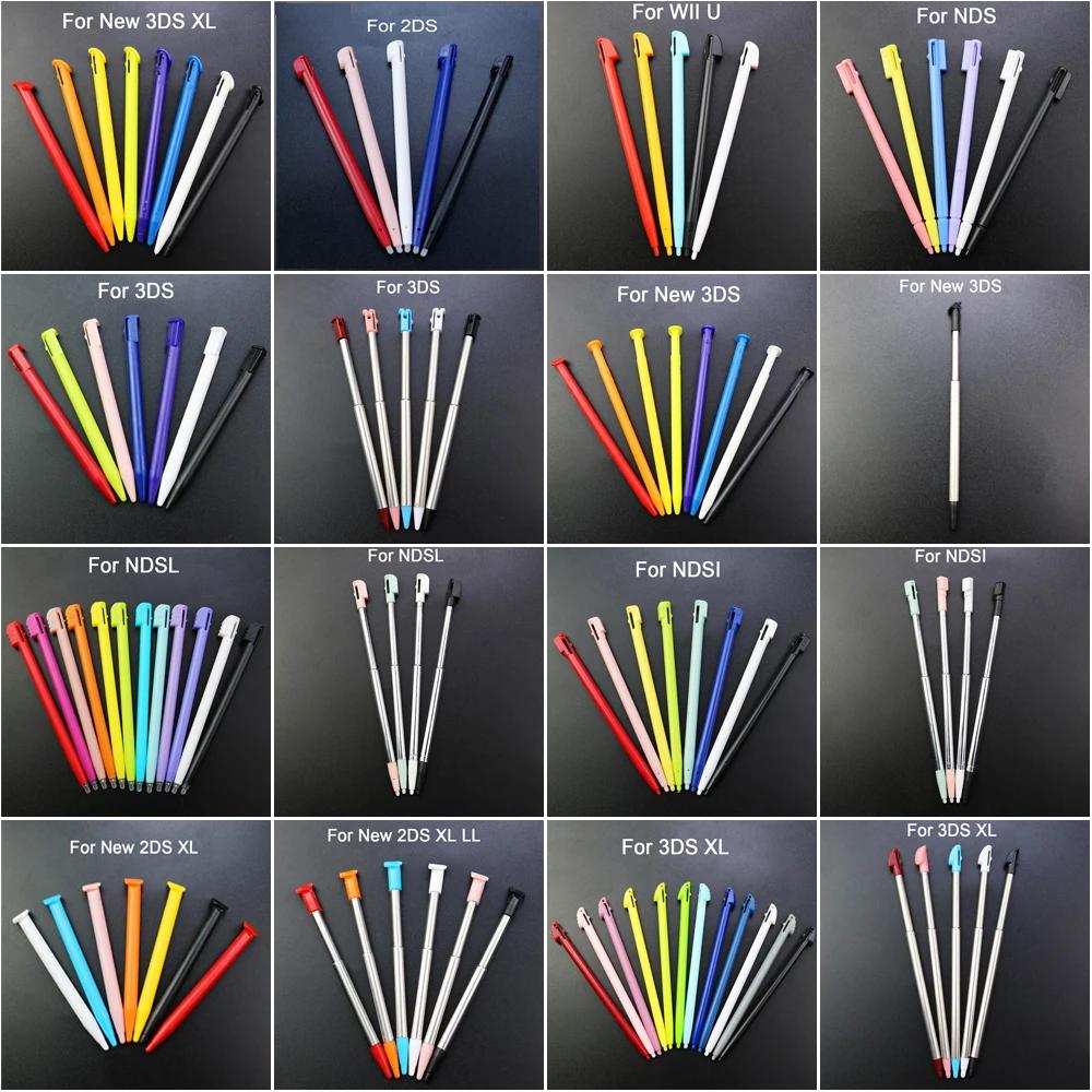 YUXI 1 ensemble stylet pour écran tactile en plastique et métal stylo pour Console de jeu pour NDSL 