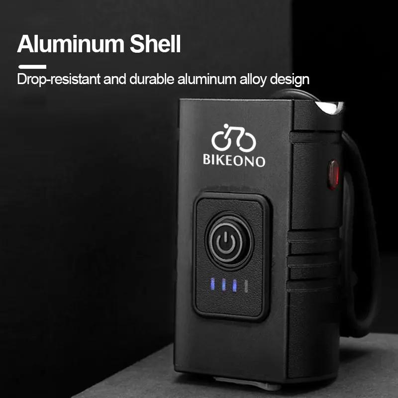 Lumière de vélo USB Rechargeable vtt lampe avant phare lampe de poche éclairage de vélo lampe de poc