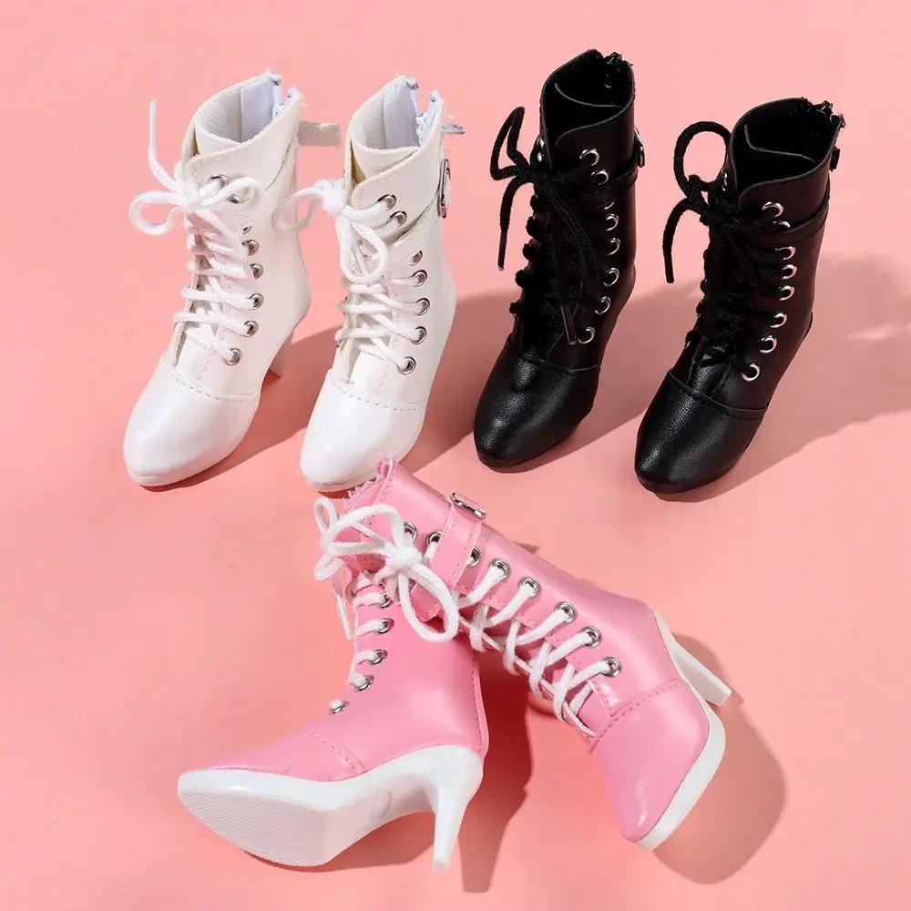 Chaussures de princesse à talons hauts en cuir PU, accessoires Kiev illage de beurre, bottes de joue
