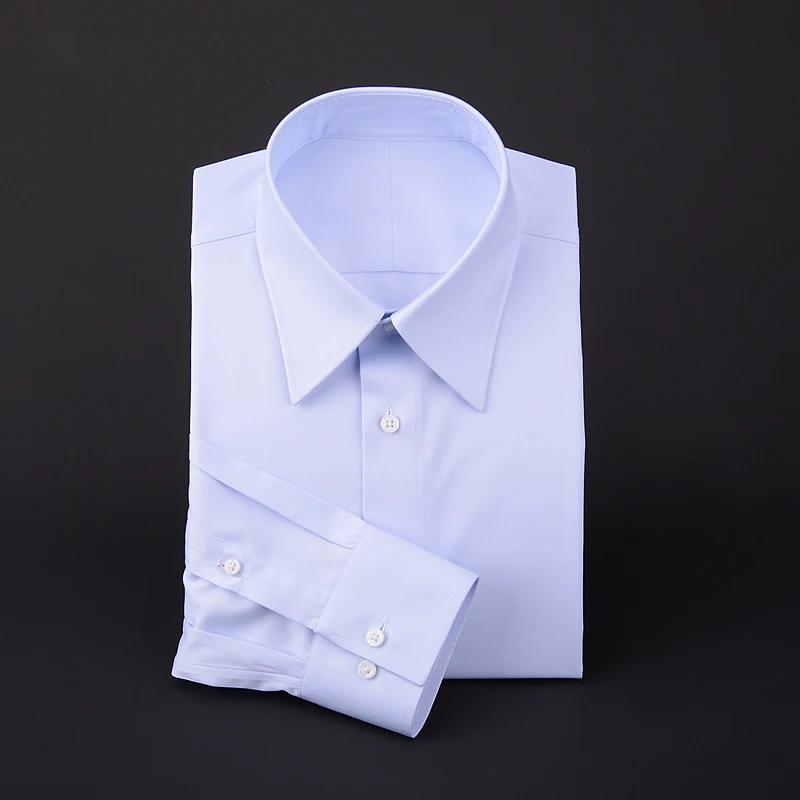 Chemise professionnelle à boutons de manchette pour homme, vêtement de travail, slim, blanc, noir, b