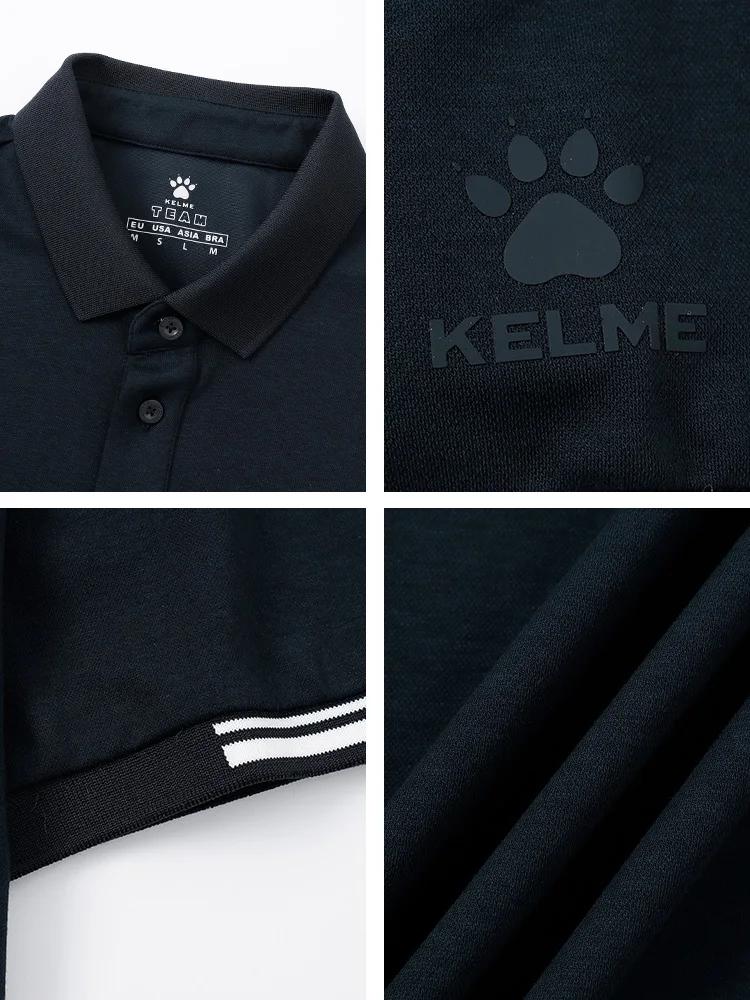 Kelme – Polo confortable pour hommes, T-shirt à revers, pour Sports de plein air, respirant, manches