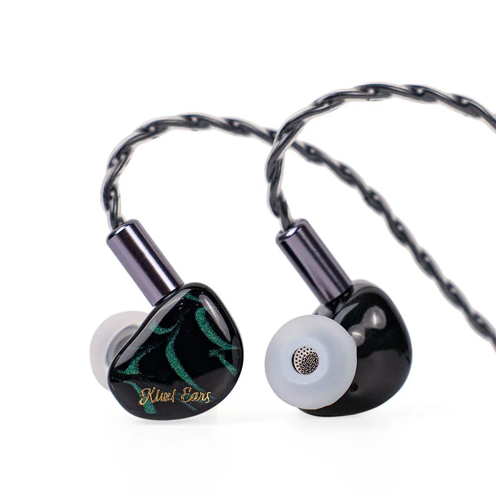 Linsoul Kiwi Ears Cadenza 10 mm Beryllium Dynamic Driver IEM Câble en cuivre tressé à 4 cœurs avec u